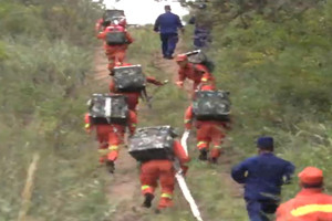 哈爾濱森林消防支隊：看森林消防員燃爆比武現場