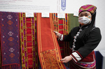 “黎族傳統紡染織繡技藝”紡織品