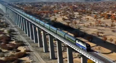 坐着火车看胡杨林是什么体验