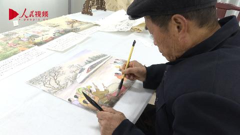 新春走基層丨菏澤一農民畫家繪出黃河灘區生活的變遷