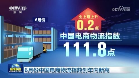 6月份中國電商物流指數創年內新高