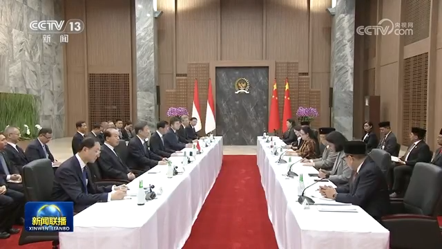 王沪宁对印度尼西亚进行正式友好访问